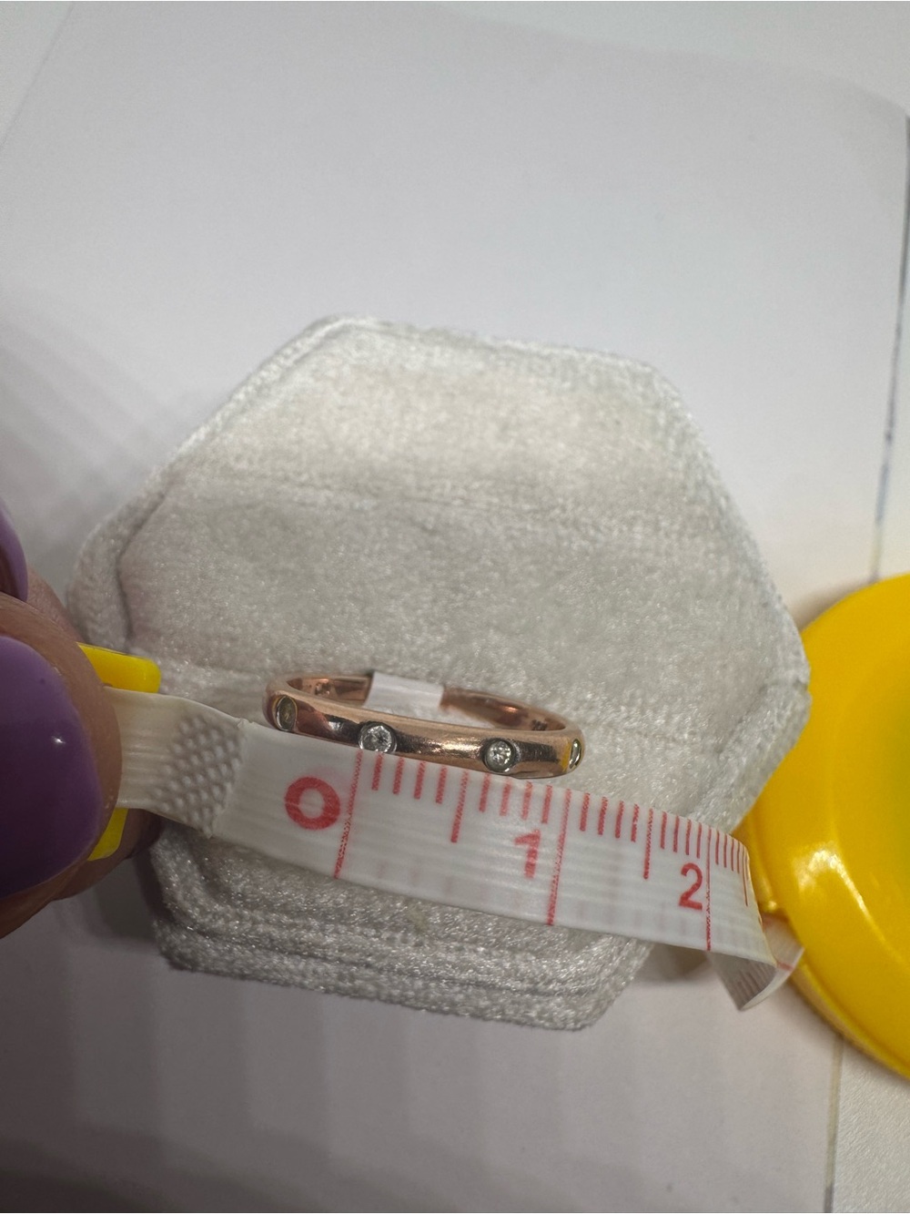 Vintage 10K 417 Solid Rose Gold Diamond Ring | Natural Diamond | Size 6 - Picture 12 of 15